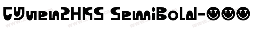 CYuen2HKS SemiBold字体转换